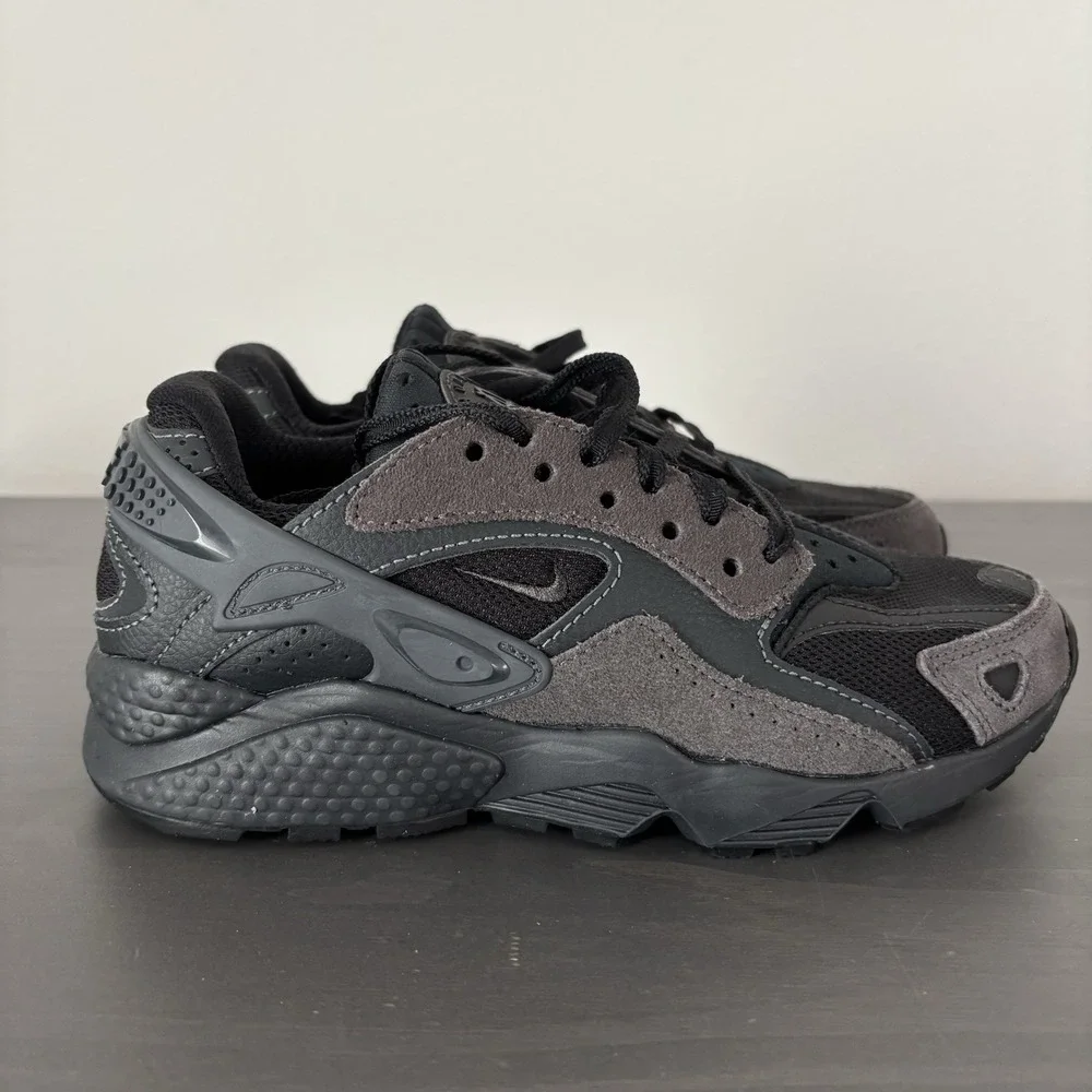 Nike Air Huarache Run Casual‎ Sneakers Black Anthracite Youth Size 4.5
